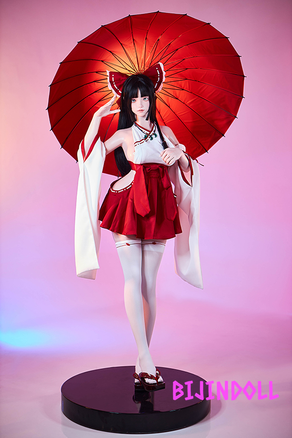 FUDOLL#24 158cm E-Cup Silicone Head Shrine Maiden Sex Dolls Too Erotic Body Dutch Wife Real Sex