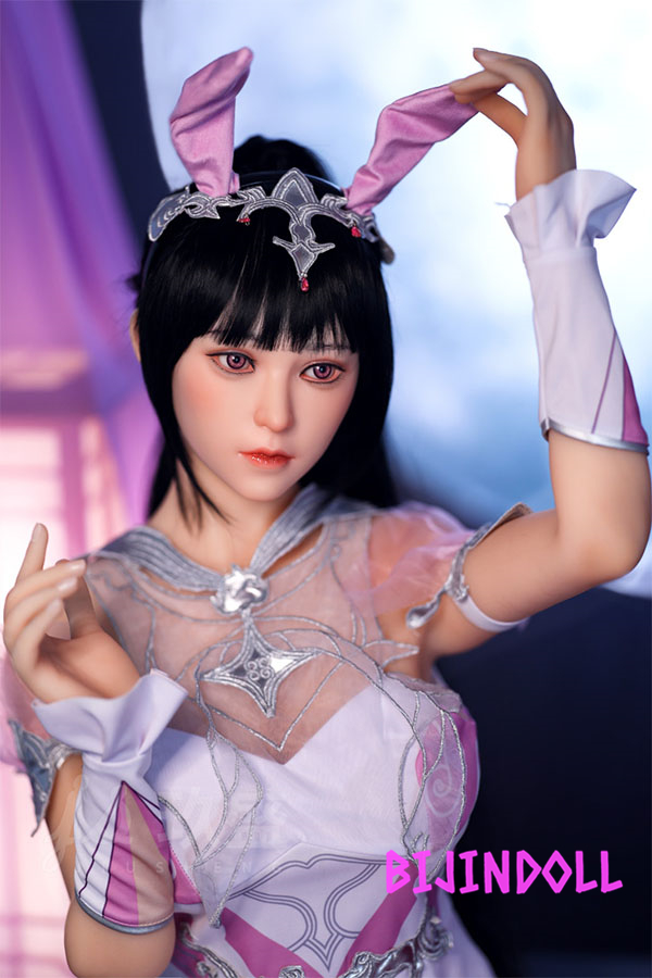 Jiusheng Doll#50 Shino 150cm D cup silicone head cosplay big breasts bunny real beauty sex doll luxury silicone