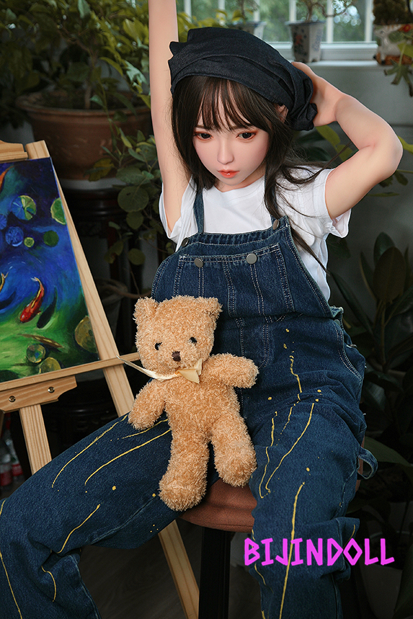 SHEDOLL 148cm D-cup Silicon head Cute slender real doll Asian sex doll Adult  Pornographic