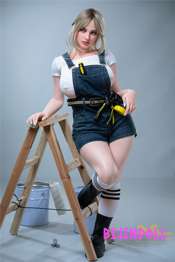 Irontechdoll 160cm H-Cup Silicone chubby wife love doll big breasts big butt sexy Porn bbw fat body