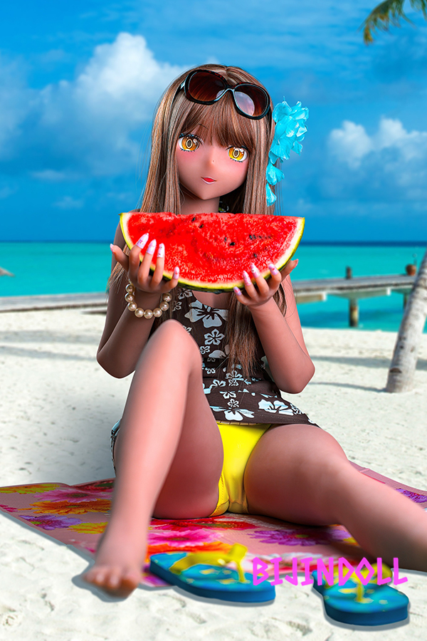 aotumedoll tanned sex doll TPE 155cm C cup seaside tanned beauty love doll real sex