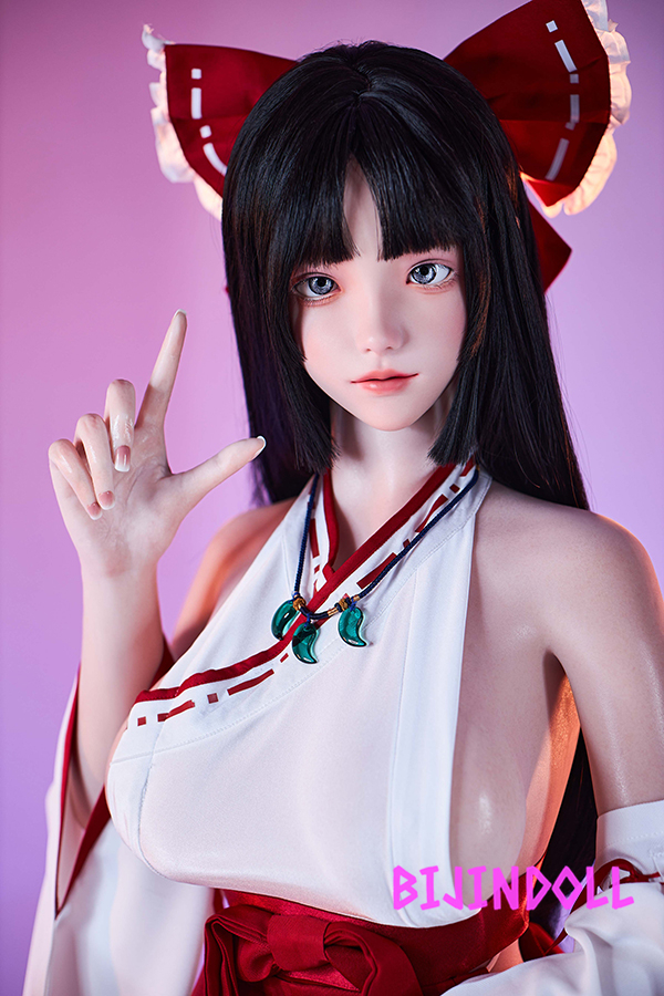 FUDOLL#24 158cm E-Cup Silicone Head Shrine Maiden Sex Dolls Too Erotic Body Dutch Wife Real Sex