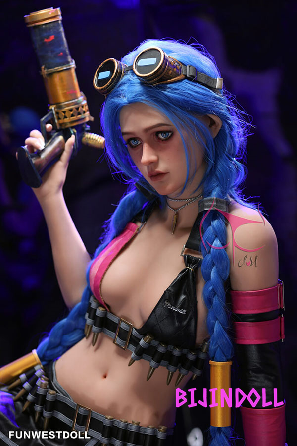 Funwest#045 Assos 159cm B-cup TPE Jinx Cosplay Sex Doll Anime Jinx Arcane Porn Hentai COS Doll