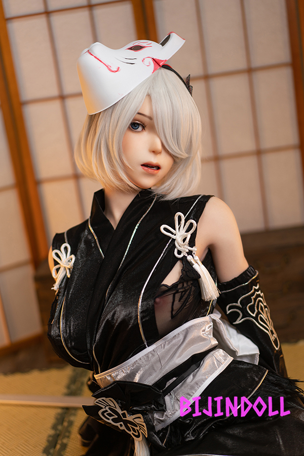 GameLadyNo.24 171cm/67″ G-Cup Silicone Real Oral 2B Love Doll Game Cosplay Adult Doll G-Cup Big Breasts Large Sex Doll Silicone