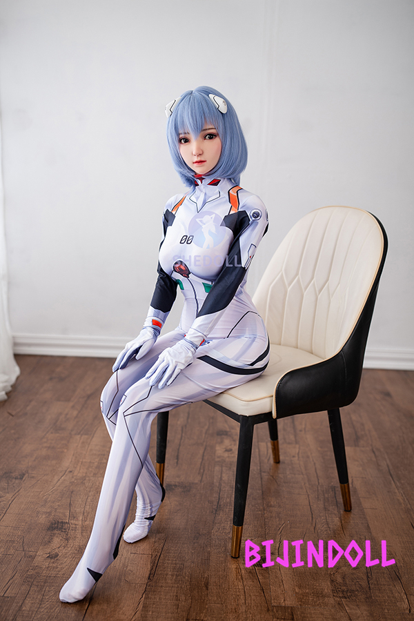 SHEDOLL 148cm D-cup Silicon Head [EVA] Rei Ayanami Love Doll Cosplay Sex Doll Real Cosplay Dutch Wife