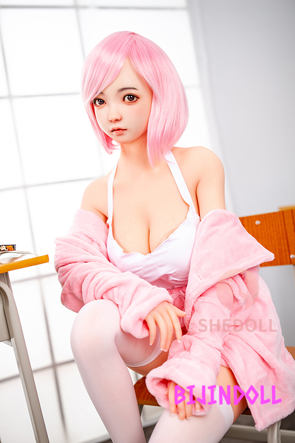SHEDOLL 148cm D-cup silicone head beautiful realistic beautiful cute idol sex doll dutch wife