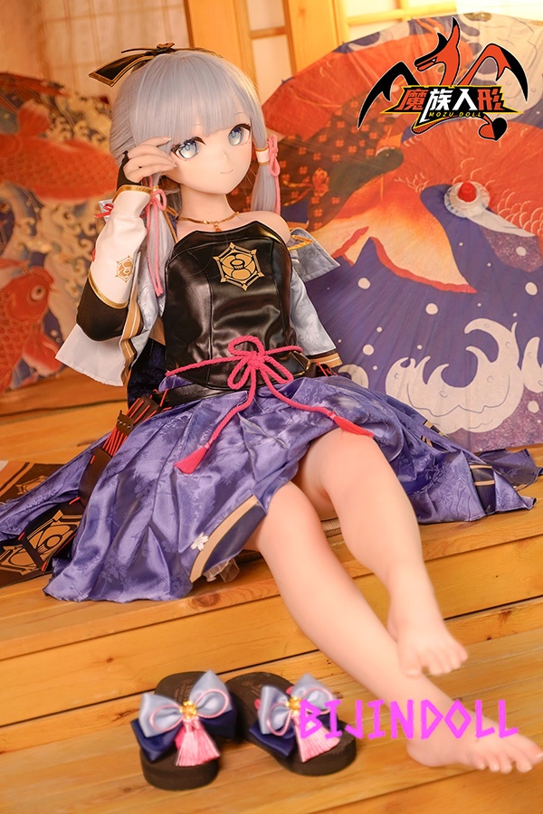 Mozudoll Linghua Cosplay Version PVC Head Pictures Clothes Free Kamisato Ayaka Genshin Impact Love Doll Game Characters