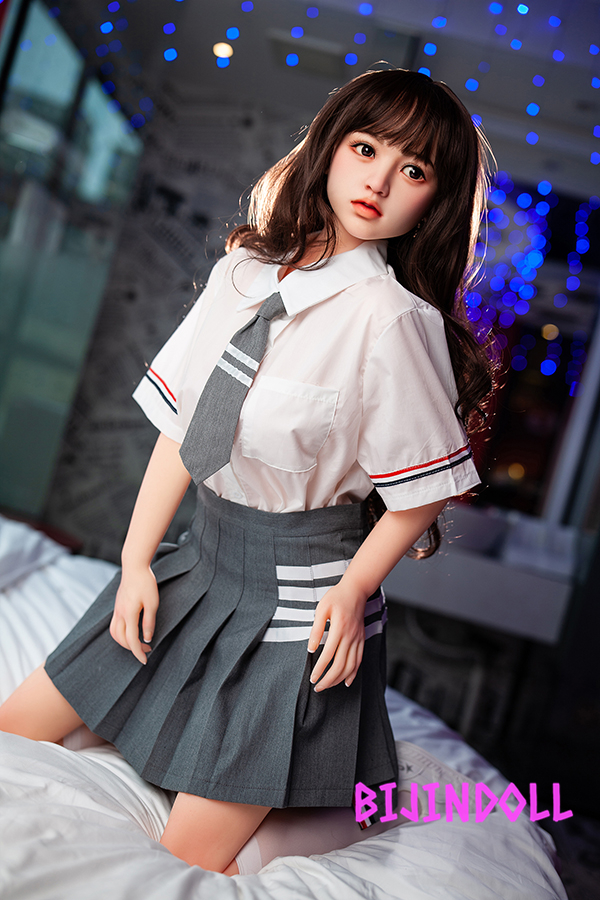 SHEDOLL 148cm D-cup Silicone head TPE body Bed Sex Doll Real beautiful cute life-size realistic doll