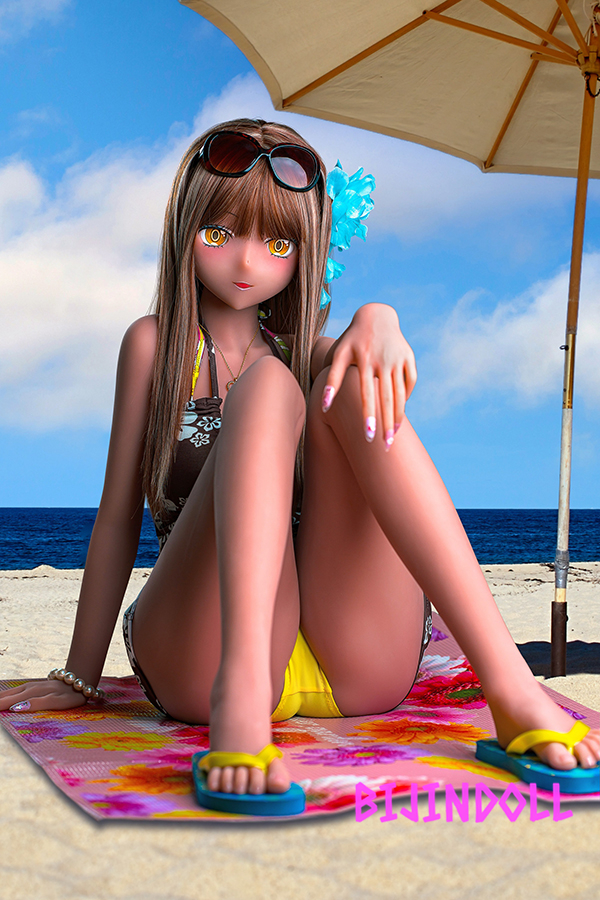 aotumedoll tanned sex doll TPE 155cm C cup seaside tanned beauty love doll real sex