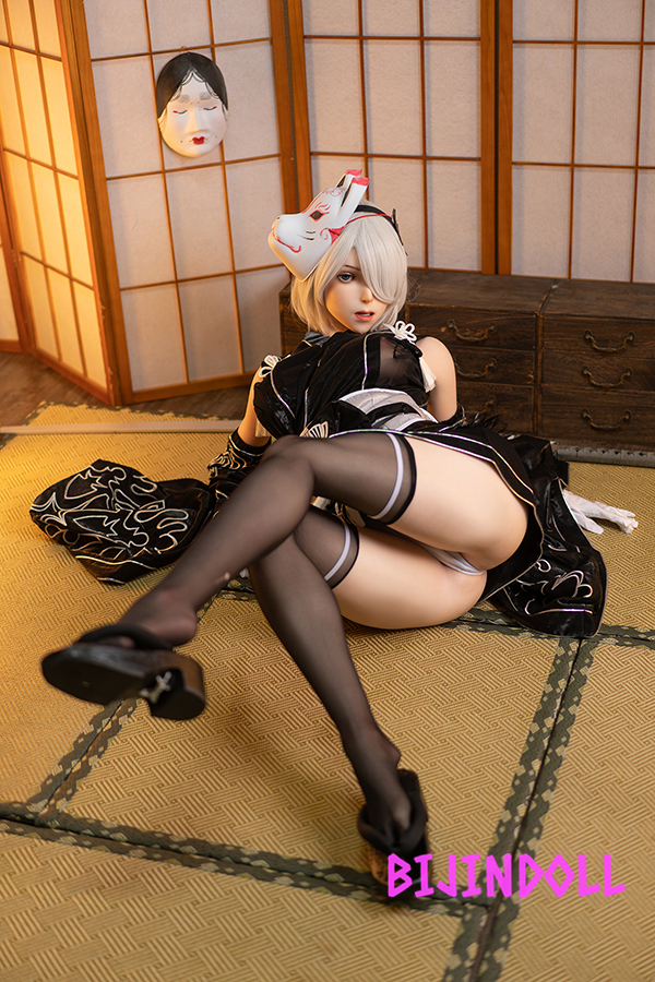 GameLadyNo.24 171cm/67″ G-Cup Silicone Real Oral 2B Love Doll Game Cosplay Adult Doll G-Cup Big Breasts Large Sex Doll Silicone