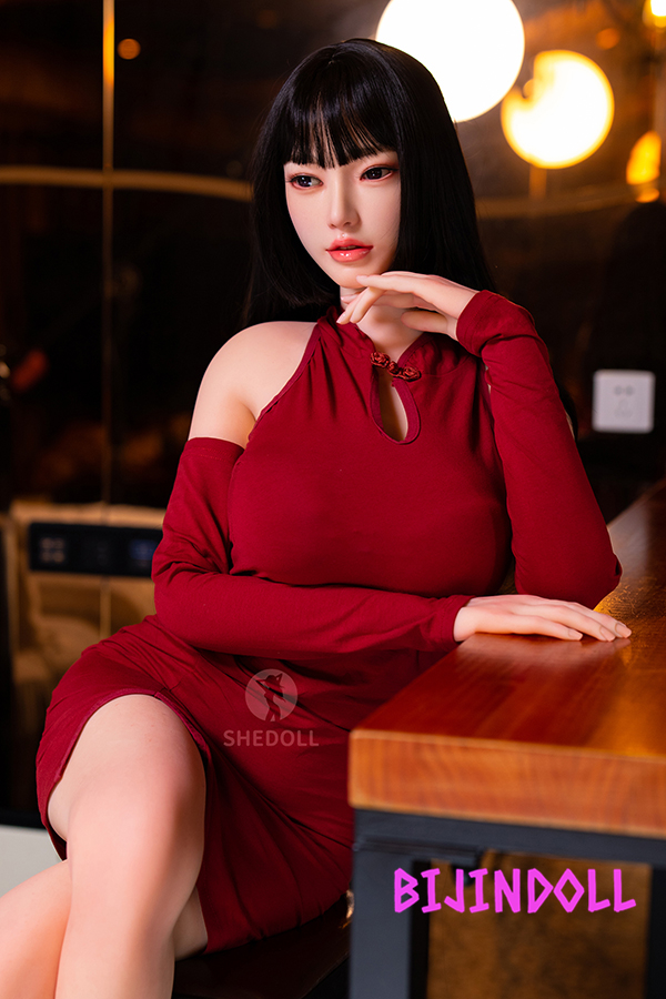 SHEDOLL 158cm F-cup silicone head highest quality real beautiful love doll sex ultimate pleasure