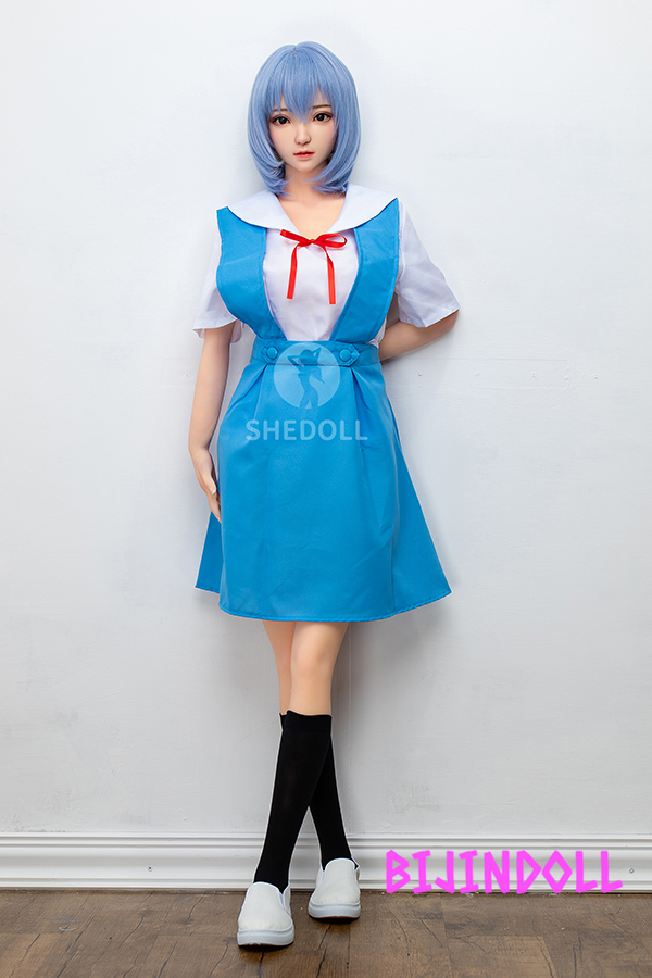 SHEDOLL 148cm D-cup Silicon Head [EVA] Rei Ayanami Love Doll Cosplay Sex Doll Real Cosplay Dutch Wife