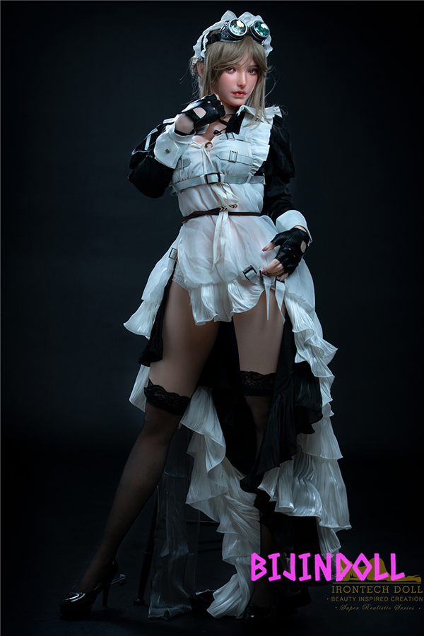 Irontechdoll 165cm G-Cup Silicone maid cosplay sex doll big breasts sex doll Realistic porn doll