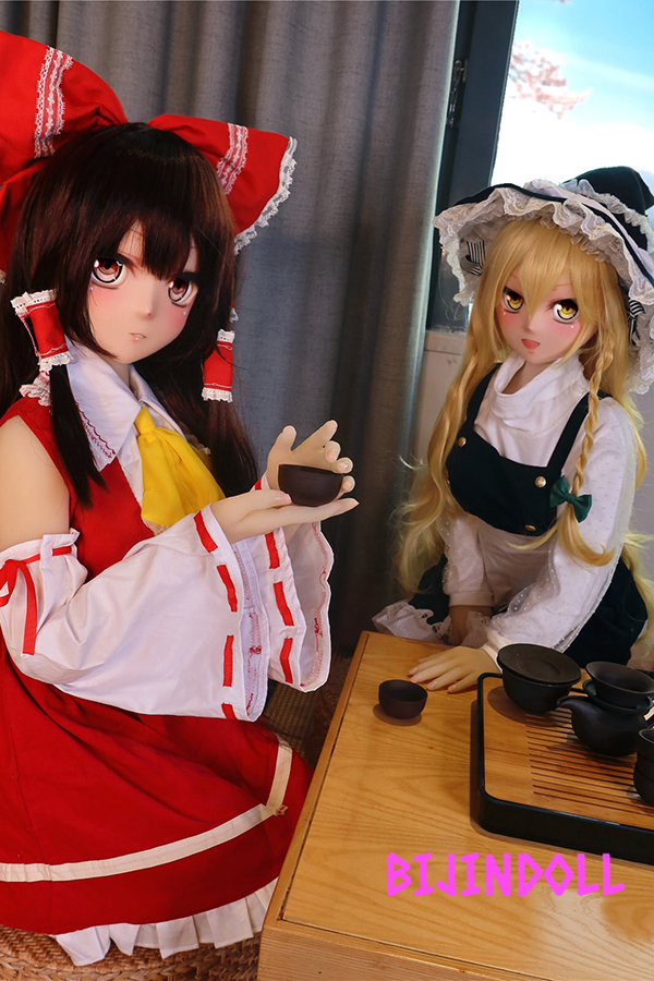 aotumedoll#60#61 B-cup145cm TPE Reimu Hakurei and Marisa Kirisame Sex Doll Touhou Project Character R18 Life-Size Anime Head Dutch Wife Doujin 2D Sex Doll