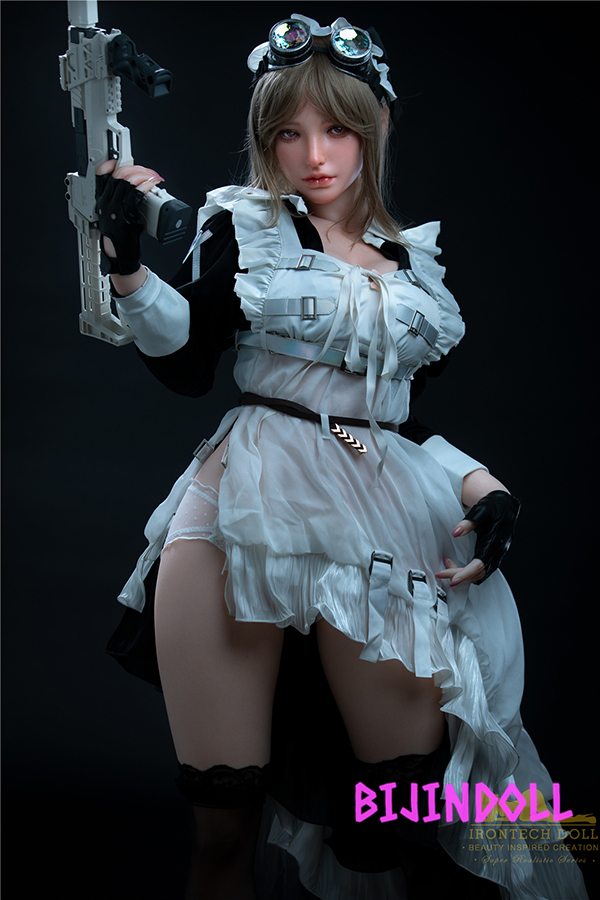 Irontechdoll 165cm G-Cup Silicone maid cosplay sex doll big breasts sex doll Realistic porn doll