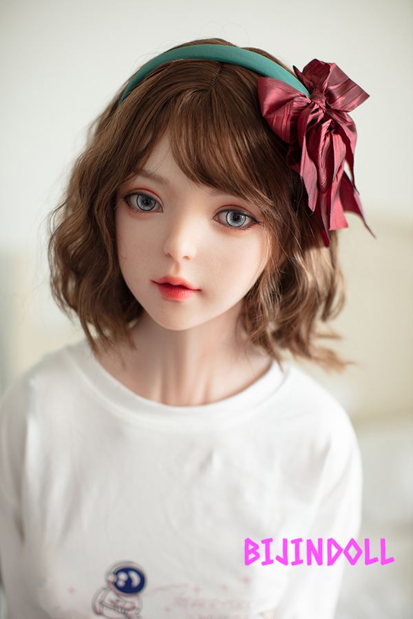 JXDOLL 148cm C-Cup Silicone Cute Adult Doll Beautiful Realistic Flat Chest Dutch Wife Wine Opener Erotic Doll