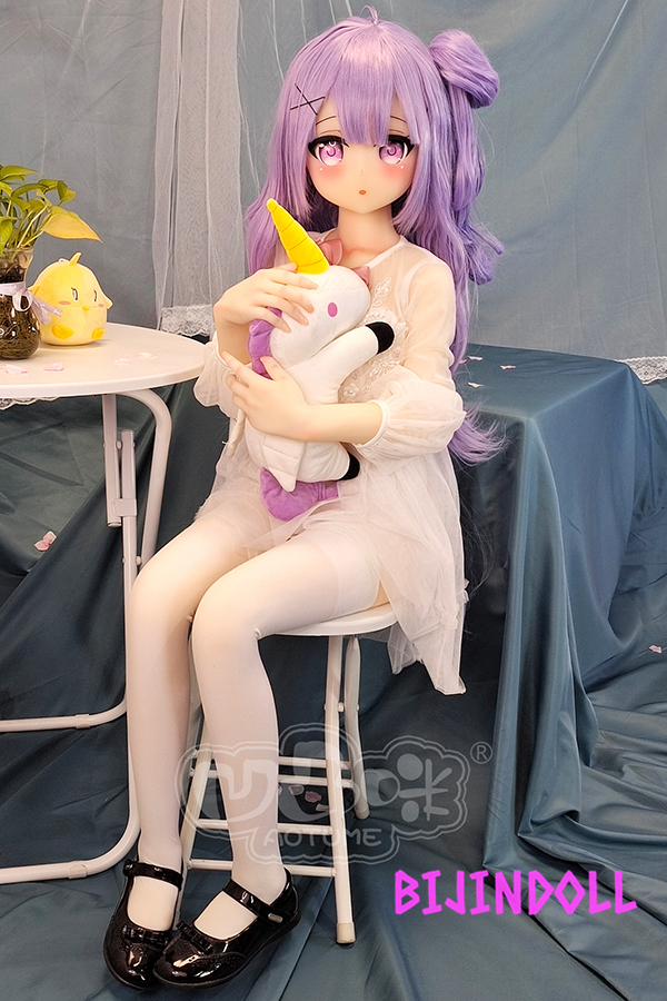 aotumedoll#92 B-cup TPE cute purple hair sex doll anime cosplay Cute sex tits r18 Dutch wife