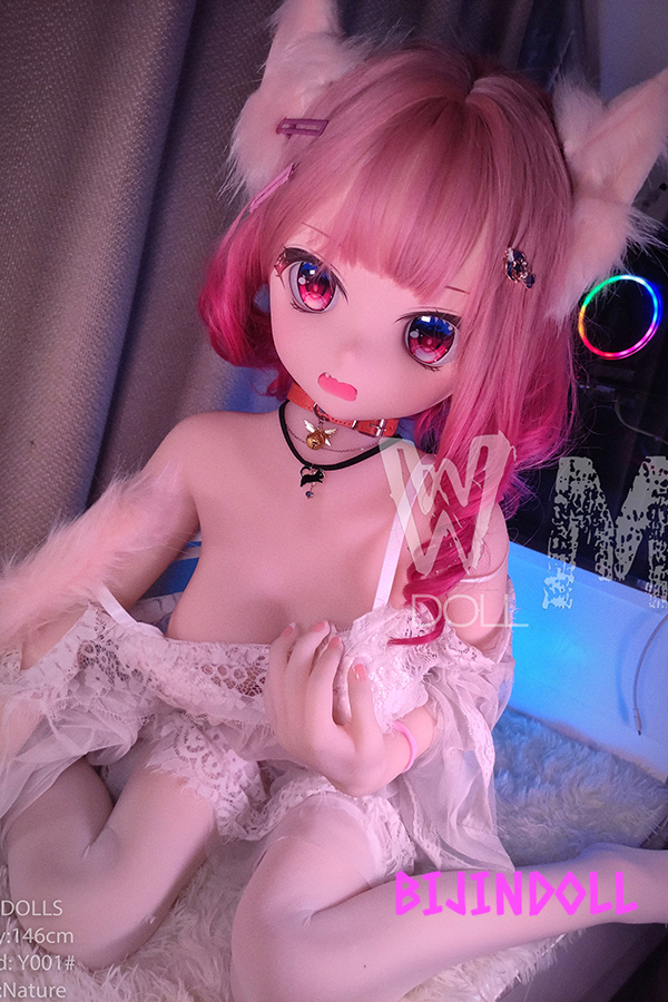 WMDoll#Y001 146cm C-cup PVC Head Cute anime cat sex doll r18 adult anime dutch wife