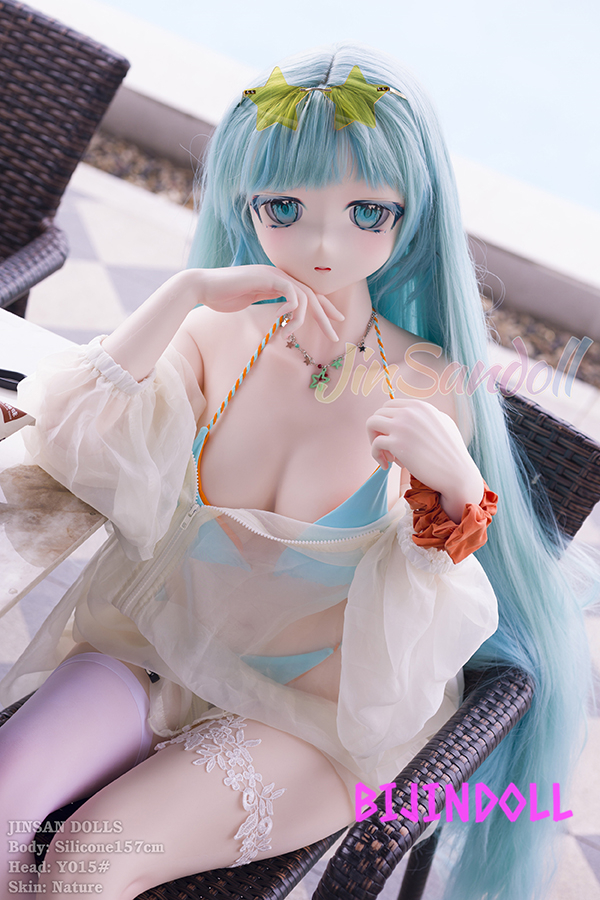 WMDoll#Y015 157cm B-Cup PVC Head Anime Swimsuit Erotic Life-Size Sex Doll