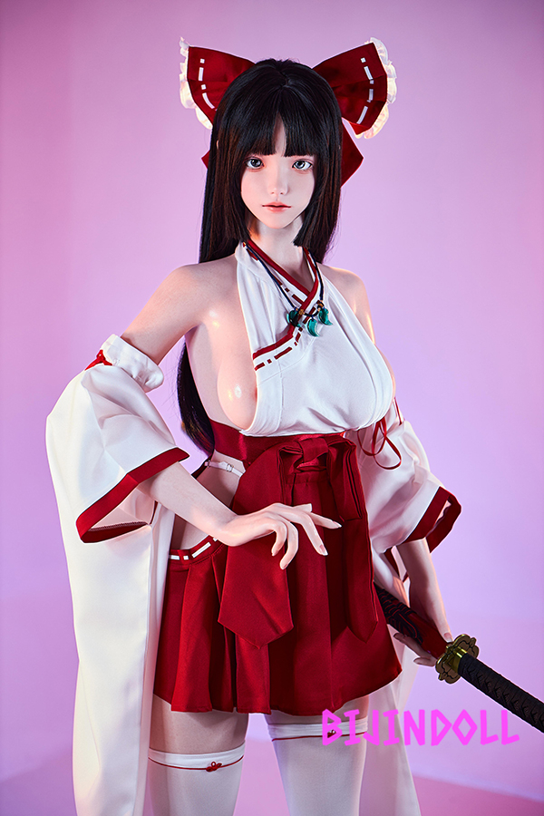 FUDOLL#24 158cm E-Cup Silicone Head Shrine Maiden Sex Dolls Too Erotic Body Dutch Wife Real Sex