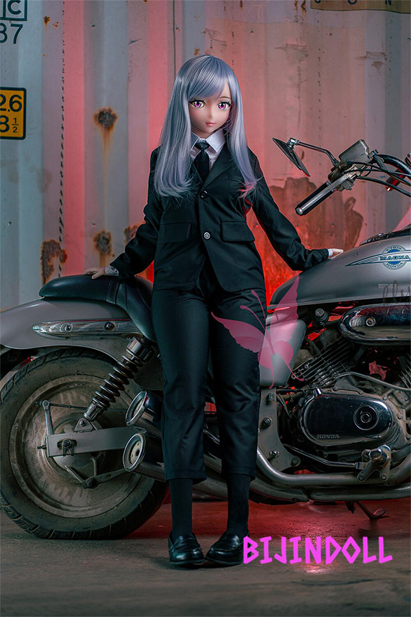 ButterflyDoll Lia 140cm E-cup TPE silver hair anime sex doll big tits erotic sexy Dutch wife fantasy anime