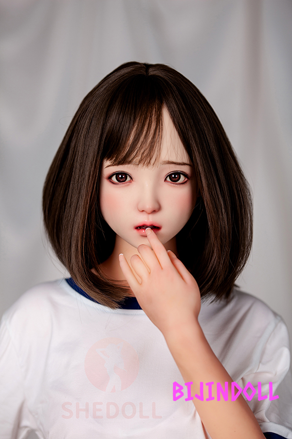 SHEDOLL 148cm D-cup Silicone head Realistic-faced gym clothes love doll TPE body cheap sex doll