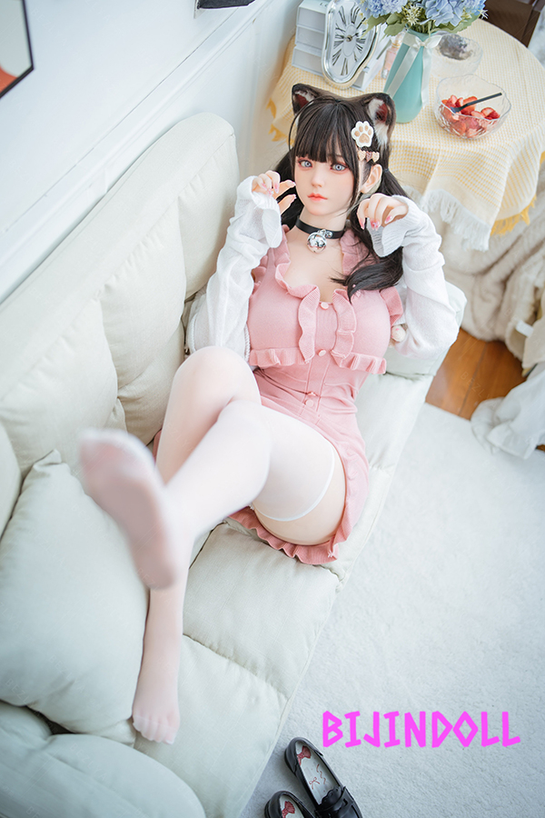 Bezlya2.2 風玲 155cmM F-cup Silicone Head Cute Beauty Sex Doll Cat Ear Beautiful Ecchi Doll Life Size Realistic Dutch Wife