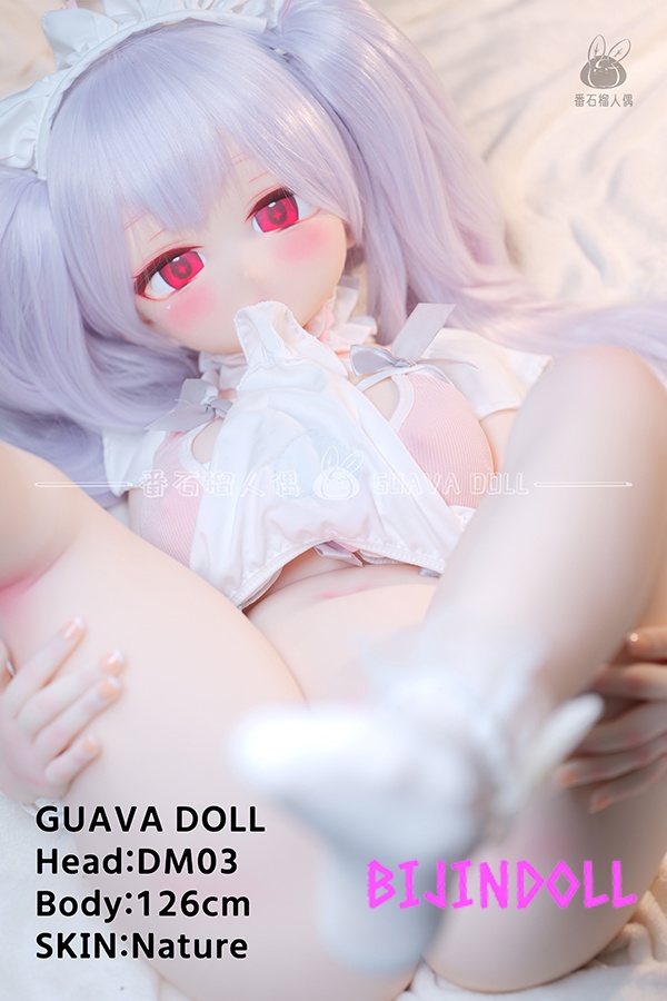 GUAVADOLL DM03 E-Cup Normal Skin Hand-Drawn Makeup Eye Decal Vinyl Head Lovey-Doll Beautiful Girl Anime Doll