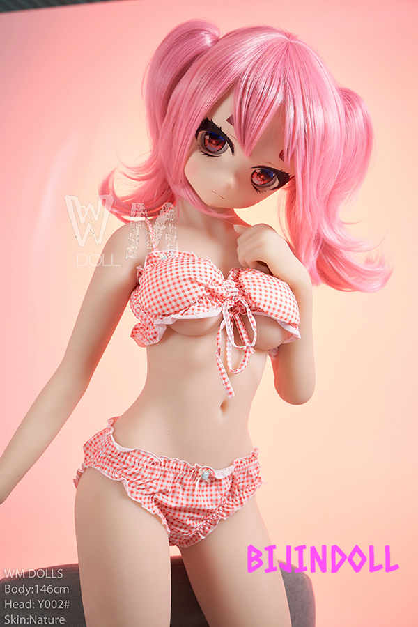 WMDoll#Y002 146cm C-cup PVC Head Pink Hair Sex Dolls Anime Adult Porn Toys Adult Love Doll