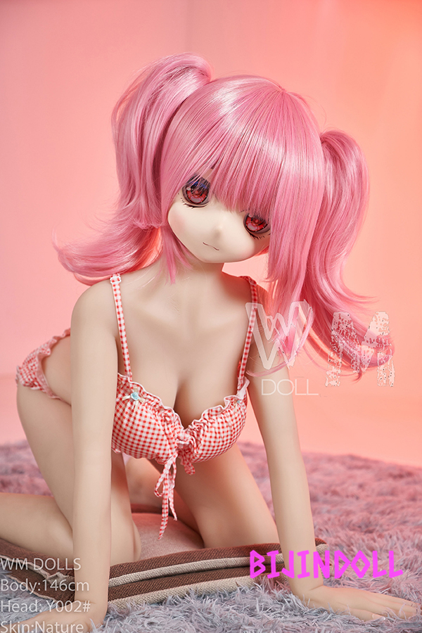 WMDoll#Y002 146cm C-cup PVC Head Pink Hair Sex Dolls Anime Adult Porn Toys Adult Love Doll