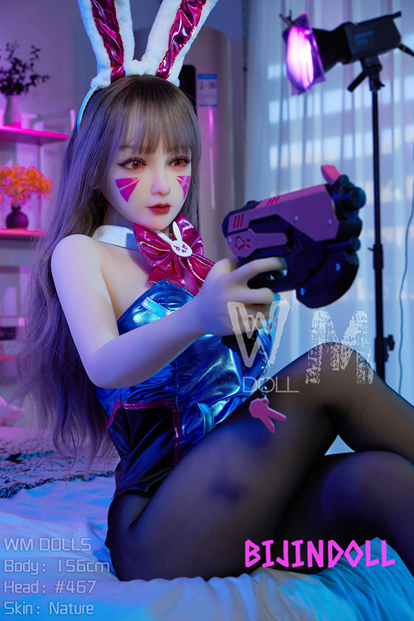 WMDoll#467 156cm B Cup TPE D.VA Cosplay Sex Doll Overwatch COS Dutch Sex Dolls Love Toy Creampie