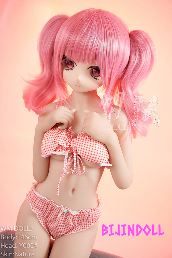 WMDoll#Y002 146cm C-cup PVC Head Pink Hair Sex Dolls Anime Adult Porn Toys Adult Love Doll