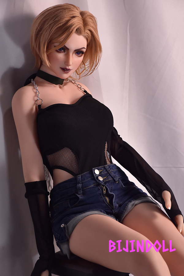 ElsaBabe-AHC007 165cm silicone Blonde Realistic Hot Sex Doll