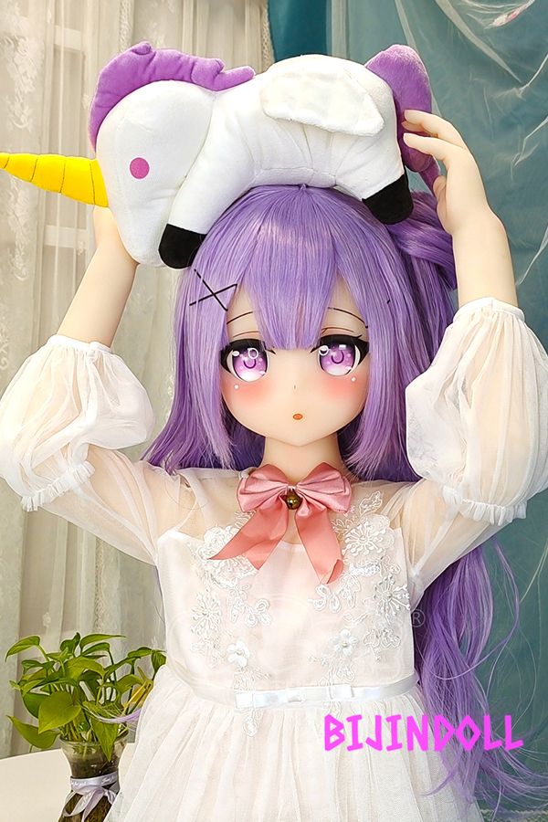 aotumedoll#92 B-cup TPE cute purple hair sex doll anime cosplay Cute sex tits r18 Dutch wife