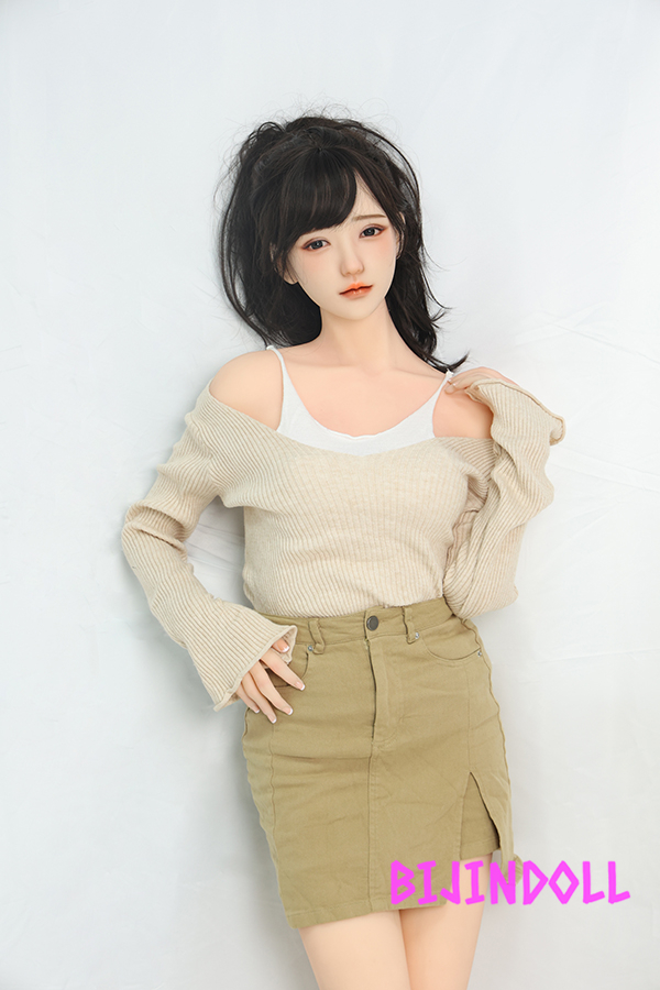 SHEDOLL 158cm C-cup Silicone head Innocent Beautiful sex Doll Erotic Medium breasts Real doll
