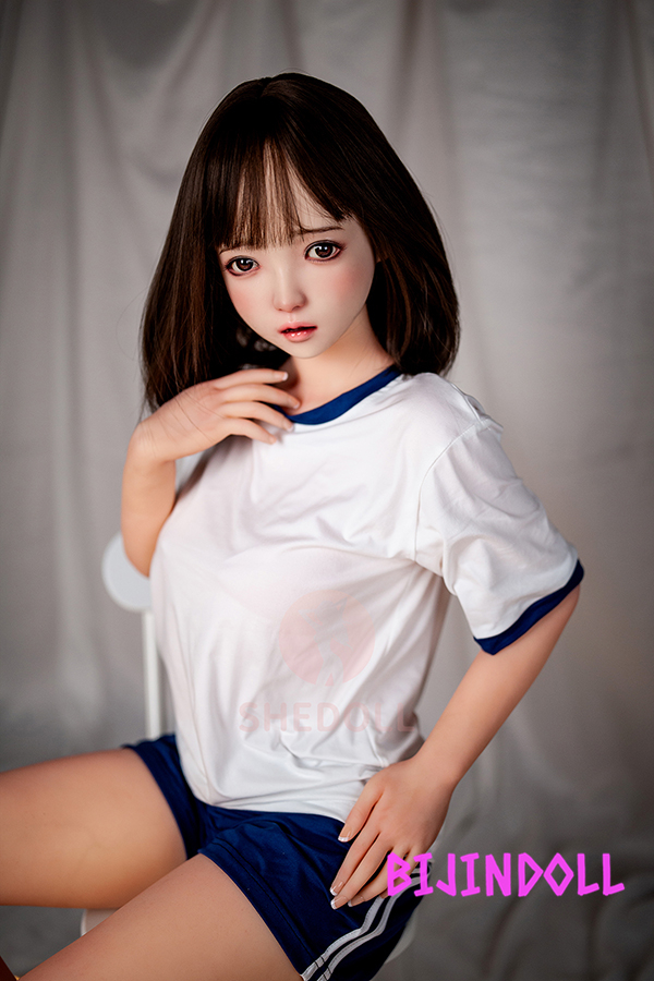 SHEDOLL 148cm D-cup Silicone head Realistic-faced gym clothes love doll TPE body cheap sex doll