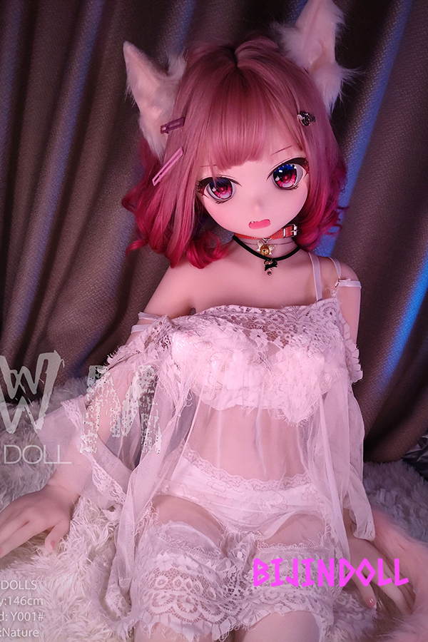 WMDoll#Y001 146cm C-cup PVC Head Cute anime cat sex doll r18 adult anime dutch wife