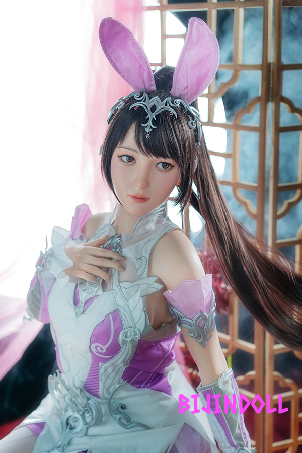 WAXDOLL#GE17Z 155cm C-cup Silicone Game Cosplay Love Doll Luxury Realistic Doll R18 Dutch Wife