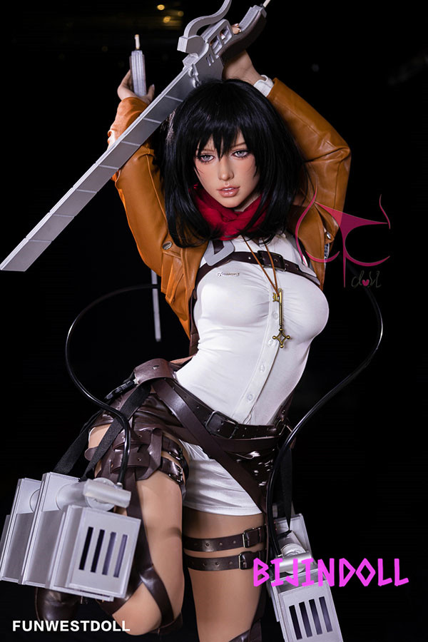 Funwest#062 Chloe 159cm B-cup TPE Mikasa Ackerman Sex Dolls Nude Porn Cosplay Love Doll Anime Attack on Titan
