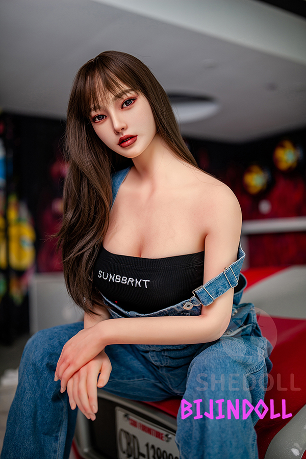 SHEDOLL 158cm C-cup Silicone Head TPE Body Super Realistic Love Doll Soft Skin Top Grade Dutch Wife