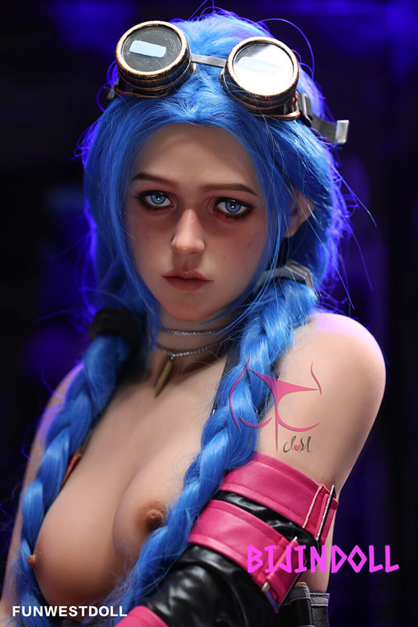 Funwest#045 Assos 159cm B-cup TPE Jinx Cosplay Sex Doll Anime Jinx Arcane Porn Hentai COS Doll