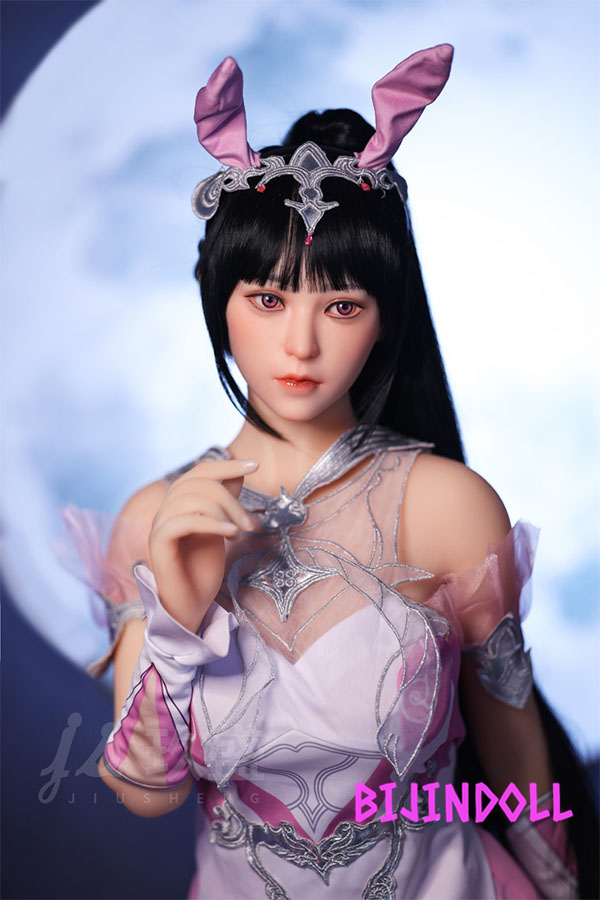Jiusheng Doll#50 Shino 150cm D cup silicone head cosplay big breasts bunny real beauty sex doll luxury silicone