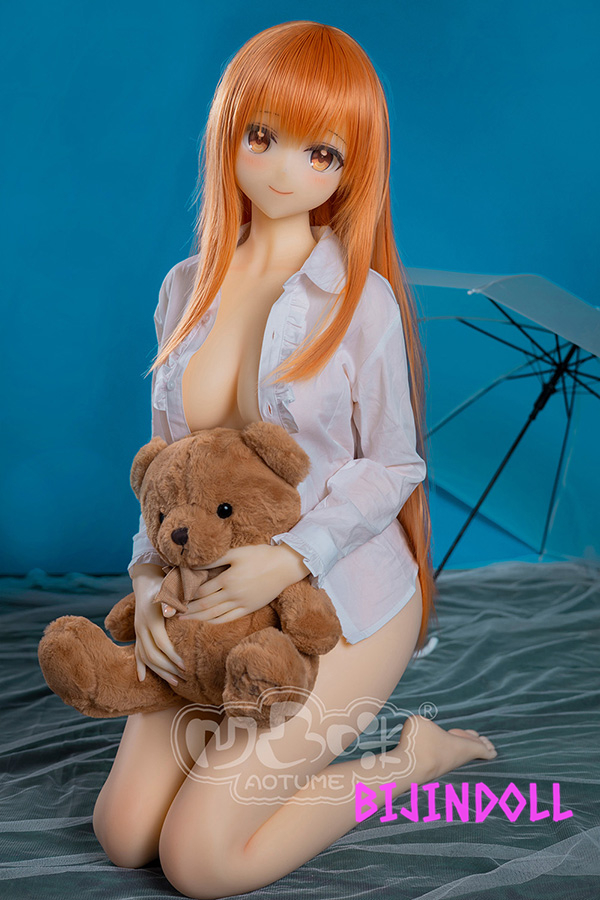 aotumedoll#117 155cm C-cup TPE Shiina Mayu Anime Sex Doll Angel Long Blonde Beautiful Girl