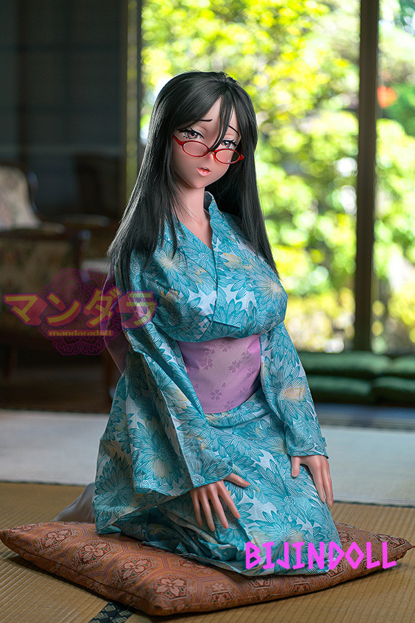 MandaraDoll MA#103 153cm J-cup Silicone Erotic Big Tits Glasses Anime Love Doll Silicone Sex Doll Life-size Dutch Wife