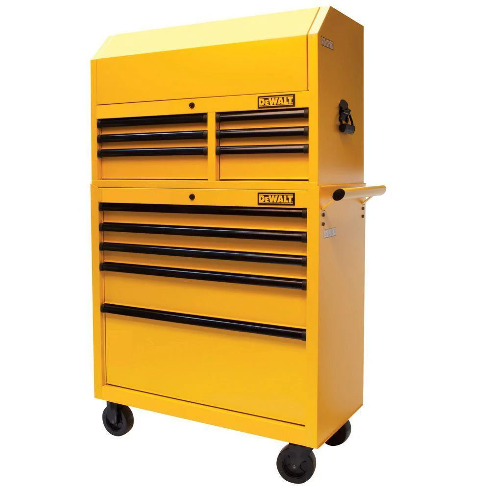 36 in. 11-Drawer Metal Rolling Tool Chest and Cabinet Combo