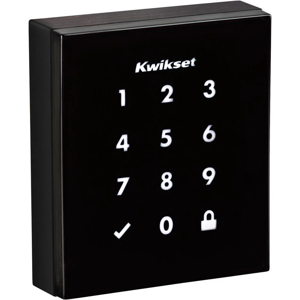 Obsidian Venetian Bronze Keyless Electronic Touchscreen Deadbolt Featuring Z-Wave Technology