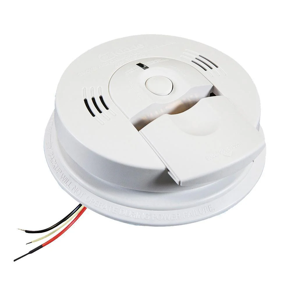 FireX KN-COSM-IBA Hardwired Smoke and Carbon Monoxide Detector with Battery Backup and Voice Alarm