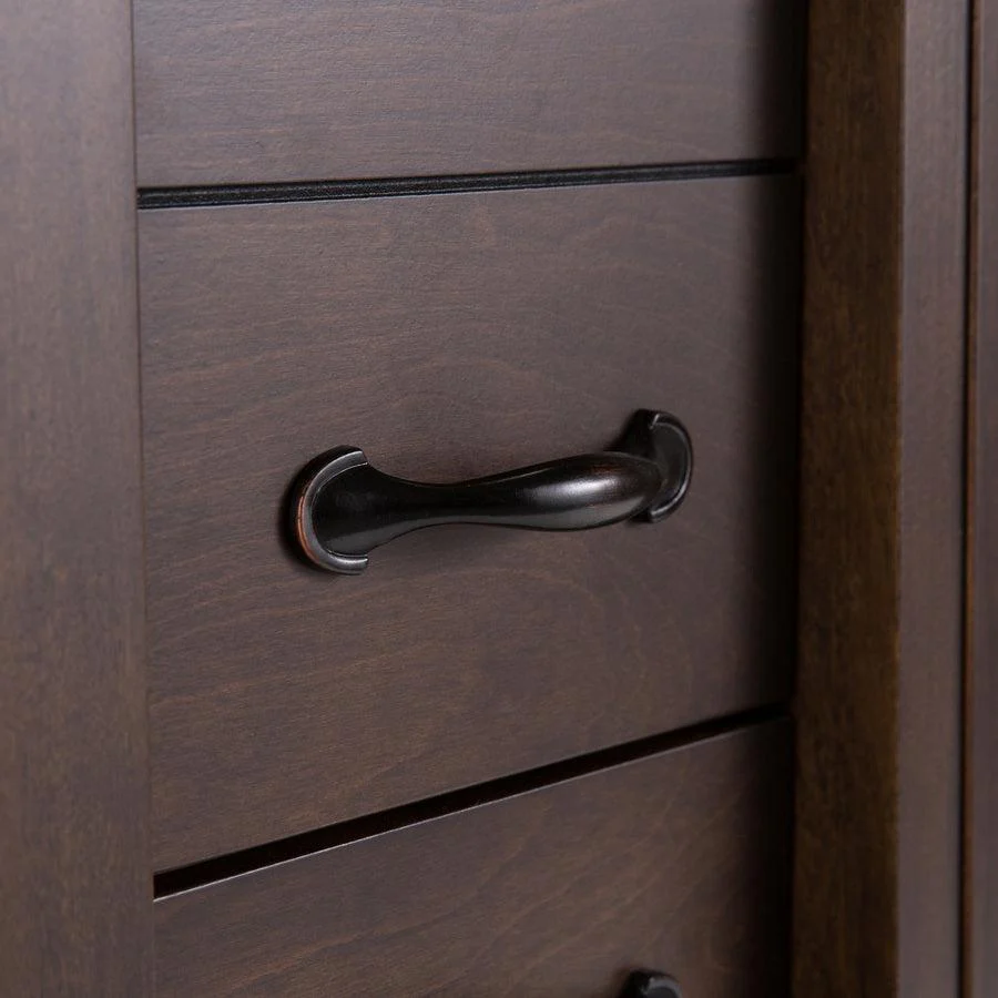 allen + roth Kingscote 36-in Espresso Single Sink Bathroom Vanity with Espresso Engineered Stone Top