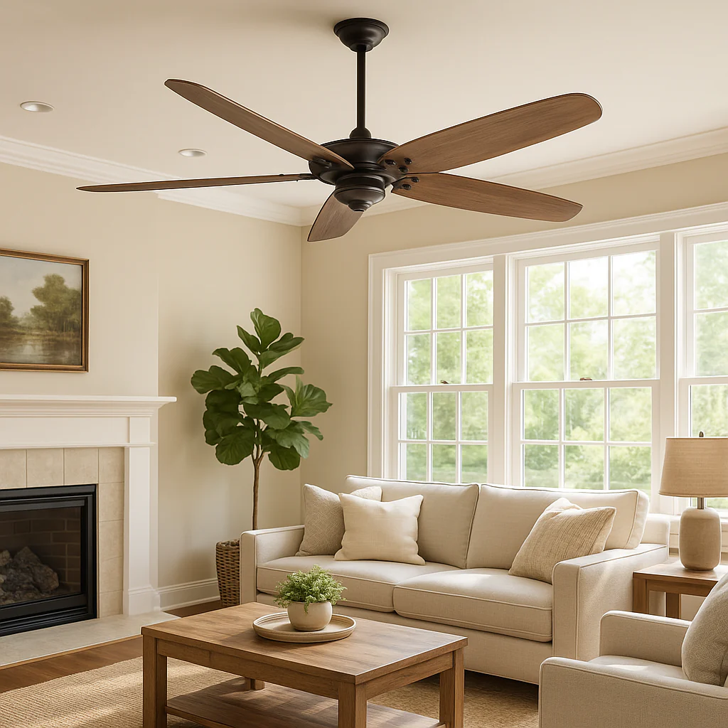 Home Decorators Collection Altura II 68-Inch Indoor Bronze Ceiling Fan with Remote Control