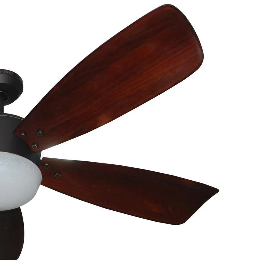 Harbor Breeze Saratoga II 60-in Oil Rubbed Bronze LED Indoor Ceiling Fan with Remote (5-Blade)
